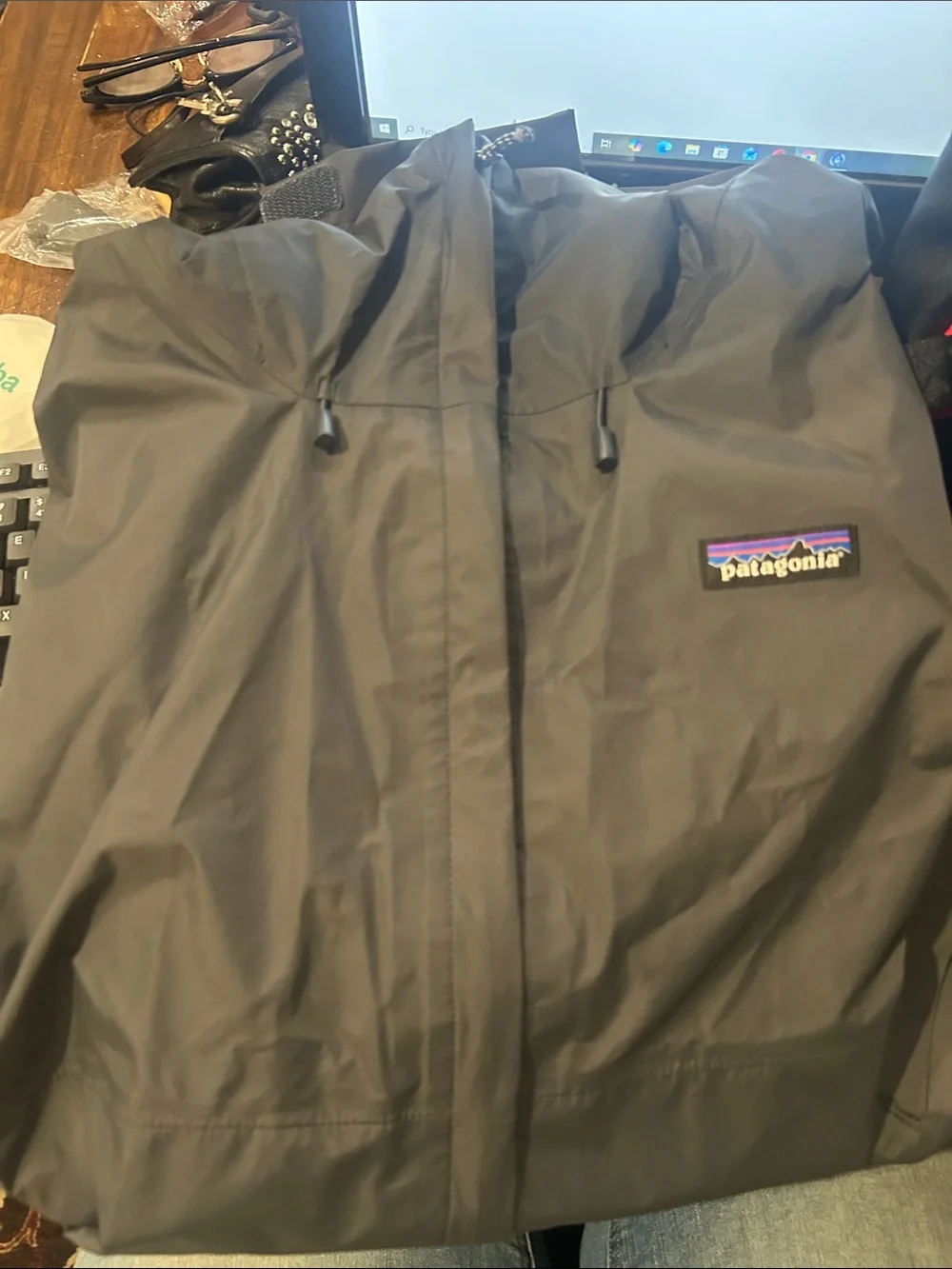 Patagonia Men's Hooded Rain Jacket - Black